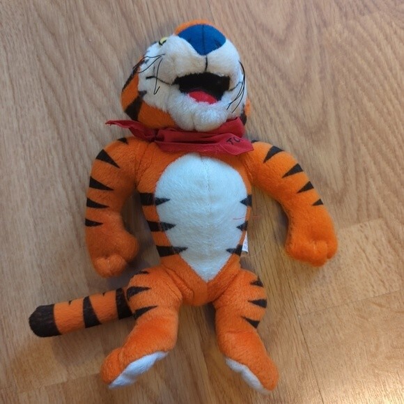 Tony The Tiger Kellogg's Frosted Flakes Cereal Plush Toy 1997 Vintage - Picture 7 of 7